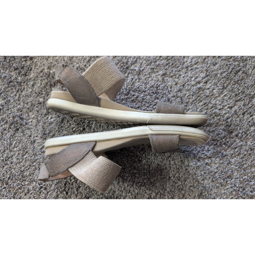ECCO Women’s Open Toe Slip-On Sandals – Size 9 – Neutral Sheen – Good Condition - Picture 4 of 5